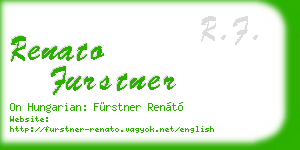 renato furstner business card